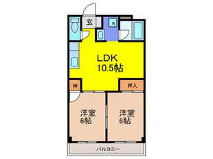 西田ハイツの物件間取画像